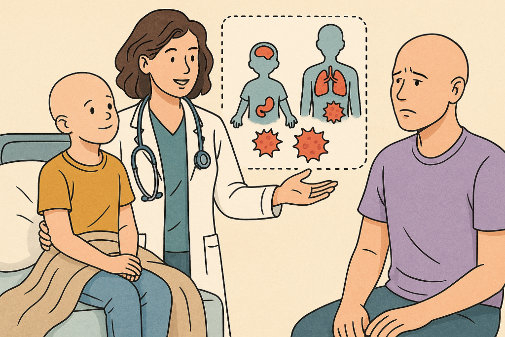 Diferenças entre o câncer em crianças e em adultos